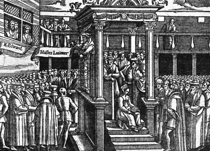 Framed Print : Latimar Preaching Before King Edward VI, c1550, (c1902-1905) Framed Print : Latimar Preaching Before King Edward VI, c1550, (c1902-1905)