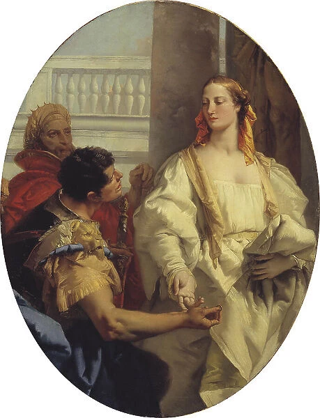 Latinus offers Aeneas his daughter Lavinia in marriage, 1753-1754. Creator: Tiepolo, Giambattista (1696-1770)