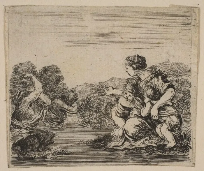 Framed Print : Latona, from Game of Mythology (Jeu de la Mythologie), 1644 Framed Print : Latona, from Game of Mythology (Jeu de la Mythologie), 1644