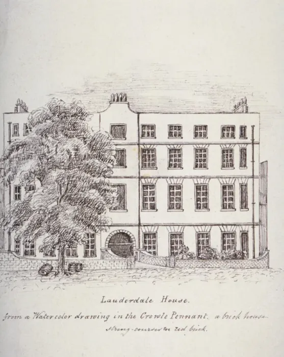 Framed Print : Lauderdale House, Aldersgate Street, London, c1800(?). Artist: Mary Anne Hedger Framed Print : Lauderdale House, Aldersgate Street, London, c1800(?). Artist: Mary Anne Hedger