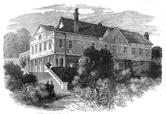 Framed Print : Lauderdale House, High Gate, the new convalescent home of St. Bartholomew's Hospital, 1872. Creator: Unknown Framed Print : Lauderdale House, High Gate, the new convalescent home of St. Bartholomew's Hospital, 1872. Creator: Unknown