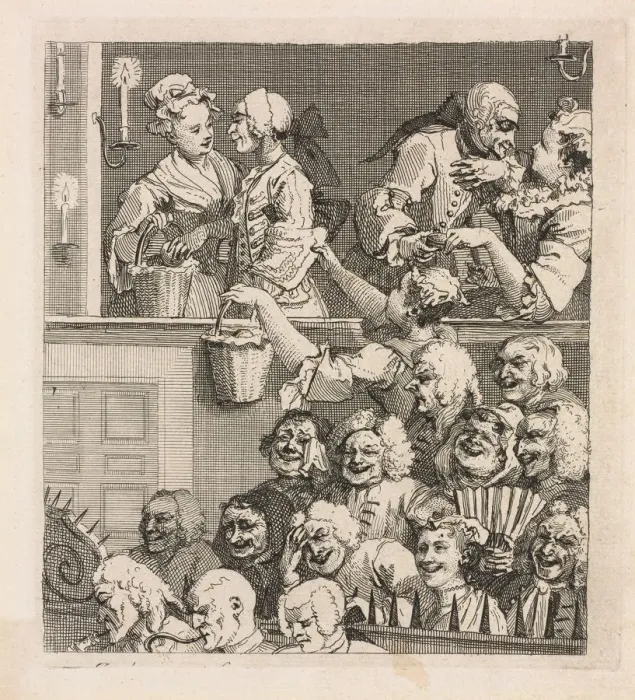Framed Print : The Laughing Audience, 1733. Creator: William Hogarth (British, 1697-1764) Framed Print : The Laughing Audience, 1733. Creator: William Hogarth (British, 1697-1764)