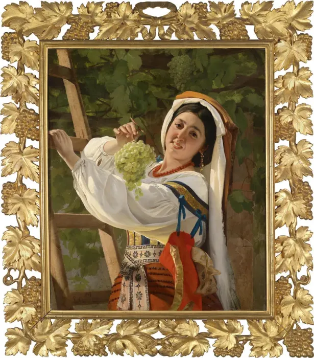 Framed Print : A laughing Girl in South Italian dress, 1857. Artist: Sorokin, Yevgraf Semyonovich (1821-1892) Framed Print : A laughing Girl in South Italian dress, 1857. Artist: Sorokin, Yevgraf Semyonovich (1821-1892)