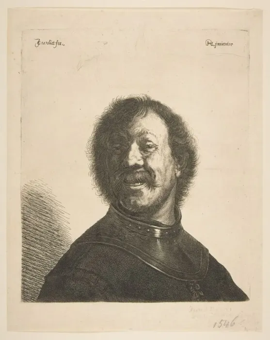 Framed Print : Laughing Man in a Gorget, 1620-40. Creator: Jan Georg van Vliet Framed Print : Laughing Man in a Gorget, 1620-40. Creator: Jan Georg van Vliet