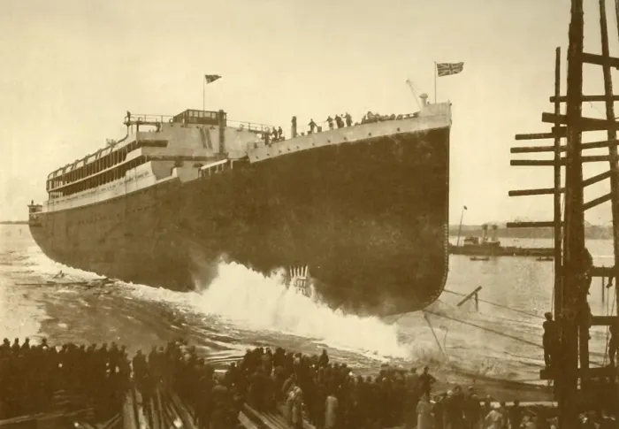 Framed Print : Launch of the Orama (Orient Line), 20, 000 Tons, c1930. Creator: Unknown Framed Print : Launch of the Orama (Orient Line), 20, 000 Tons, c1930. Creator: Unknown