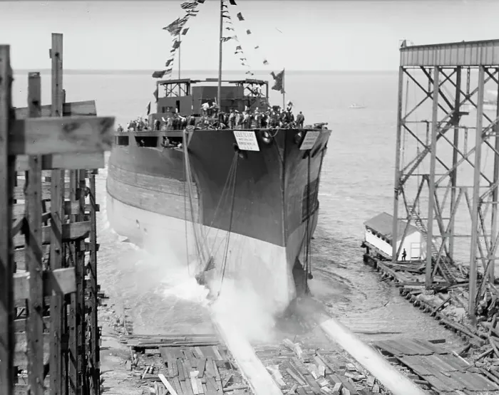 Framed Print : Launching of U.S.S. Texas, 1912. Creator: Harris & Ewing. Launching of U.S.S. Texas, 1912. Creator: Harris & Ewing Framed Print : Launching of U.S.S. Texas, 1912. Creator: Harris & Ewing. Launching of U.S.S. Texas, 1912. Creator: Harris & Ewing