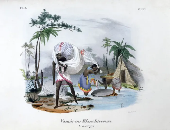 Framed Print : Launderers, 1828. Artist: Jean Henri Marlet Framed Print : Launderers, 1828. Artist: Jean Henri Marlet