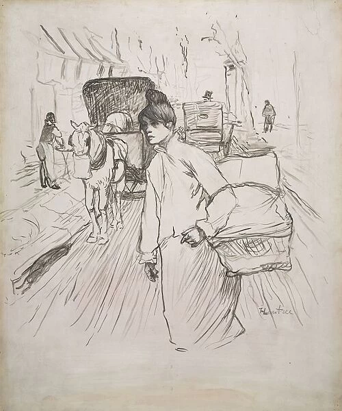 The Laundress, 1888. Creator: Henri de Toulouse-Lautrec (French, 1864-1901)