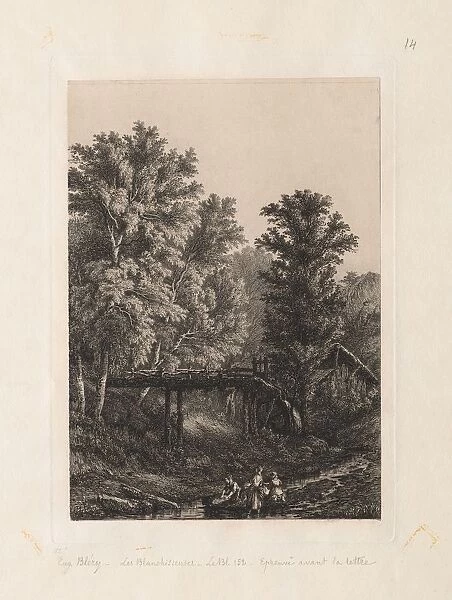The Laundresses, 1838. Creator: Eugene Blery (French, 1805-1886)