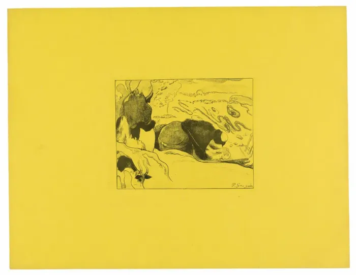 Framed Print : The Laundresses, from the Volpini Suite, 1889. Creator: Paul Gauguin Framed Print : The Laundresses, from the Volpini Suite, 1889. Creator: Paul Gauguin