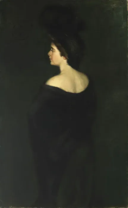 Framed Print : Laura in Blacks, 1899. Creator: Alice Pike Barney Framed Print : Laura in Blacks, 1899. Creator: Alice Pike Barney