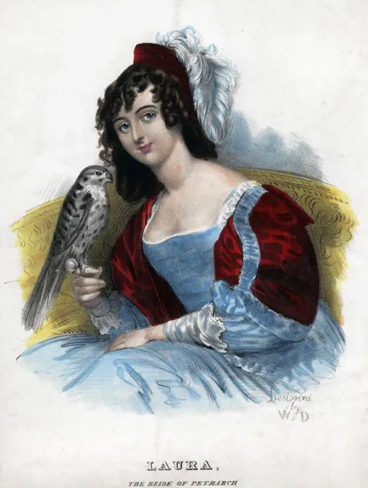 Framed Print : Laura, the bride of Petrarch, c1770-1840 Framed Print : Laura, the bride of Petrarch, c1770-1840