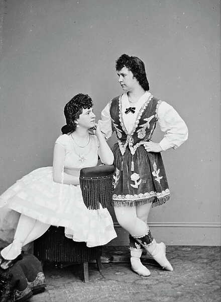 Laura Le Clair & Lottie Forbes, between 1855 and 1865. Creator: Unknown