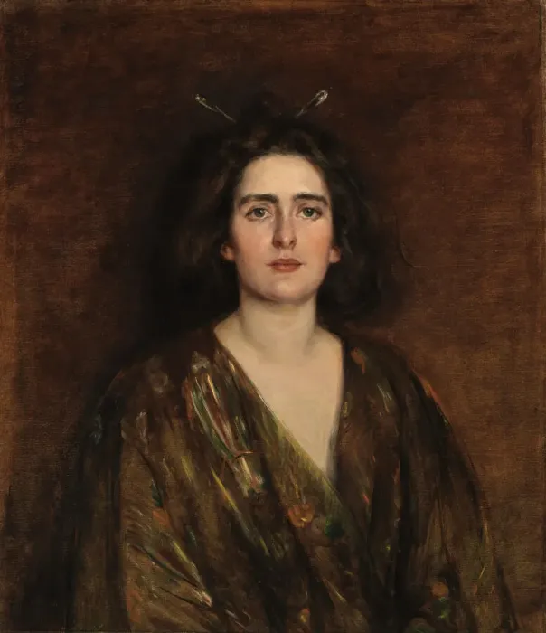 Framed Print : Laura at Sixteen, 1896. Creator: Alice Pike Barney Framed Print : Laura at Sixteen, 1896. Creator: Alice Pike Barney