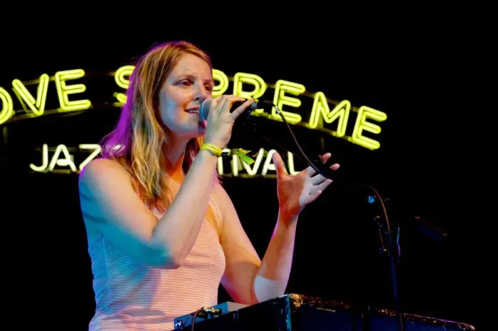 Framed Print : Lauren Kinsella, Love Supreme Jazz Festival, Glynde Place, East Sussex, 2015. Artist Framed Print : Lauren Kinsella, Love Supreme Jazz Festival, Glynde Place, East Sussex, 2015. Artist