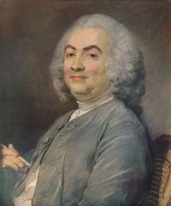 Framed Print : Laurent Carrs, 1745. Artist: Jean-Baptiste Perronneau Framed Print : Laurent Carrs, 1745. Artist: Jean-Baptiste Perronneau
