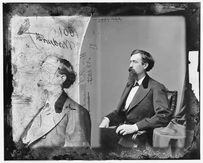 Framed Print : Laurin Dewey Woodworth of Ohio, 1865-1880. Creator: Unknown Framed Print : Laurin Dewey Woodworth of Ohio, 1865-1880. Creator: Unknown