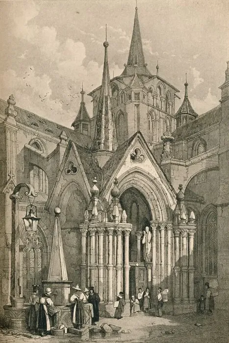 Framed Print : Lausanne, c1830 (1915). Artist: Samuel Prout Framed Print : Lausanne, c1830 (1915). Artist: Samuel Prout