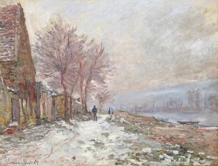 Framed Print : Lavacourt, Winter, 1879. Creator: Monet, Claude (1840-1926) Framed Print : Lavacourt, Winter, 1879. Creator: Monet, Claude (1840-1926)