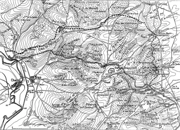 Framed Print : L'avance realisee le 15 decembre, au Nord de Verdun, par les divisions du groupement Mangin, 1916. Creator: Unknown Framed Print : L'avance realisee le 15 decembre, au Nord de Verdun, par les divisions du groupement Mangin, 1916. Creator: Unknown