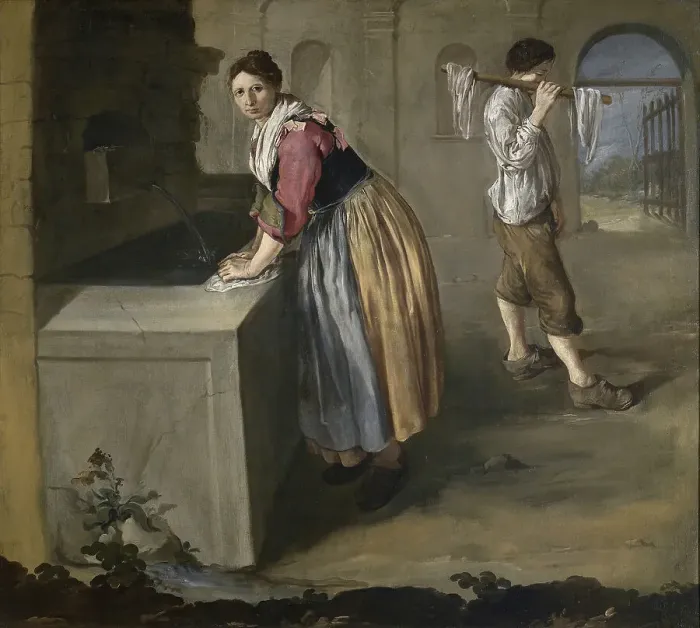 Framed Print : Lavandaia (Laundress), c. 1725. Creator: Ceruti, Giacomo Antonio (1698-1767) Framed Print : Lavandaia (Laundress), c. 1725. Creator: Ceruti, Giacomo Antonio (1698-1767)