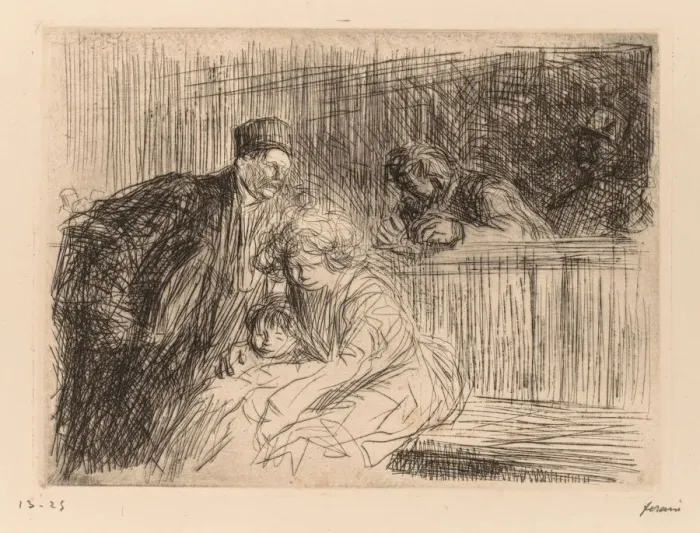 Framed Print : LAvocat Parlant au prevenu. Creator: Jean Louis Forain (French, 1852-1931) Framed Print : LAvocat Parlant au prevenu. Creator: Jean Louis Forain (French, 1852-1931)
