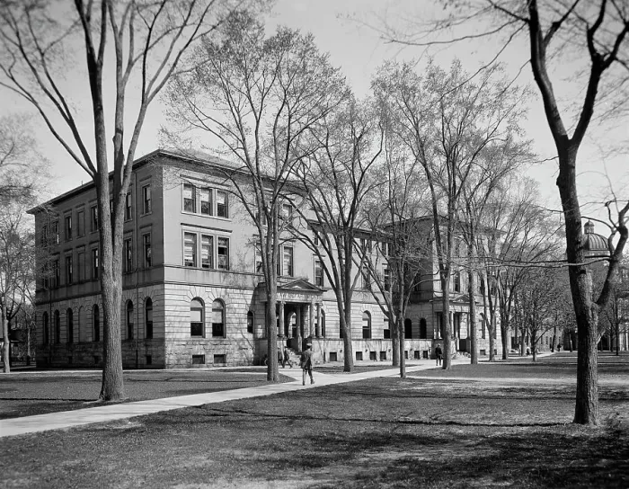 Framed Print : Law Building, U. of M. [i.e. University of Michigan], Ann Arbor, Mich. between 1910 and 1920. Creator: Unknown