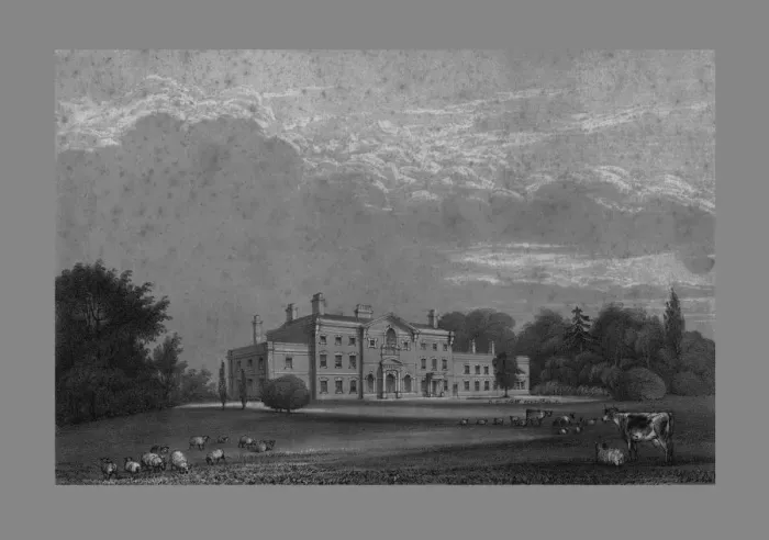 Framed Print : Lawton Hall, c1847. Creator: Unknown Framed Print : Lawton Hall, c1847. Creator: Unknown