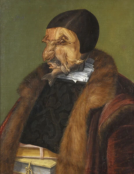 The Lawyer, possibly Ulrich Zasius, 1461-1536, humanist, jurist, 1566. Creator: Giuseppe Arcimboldi