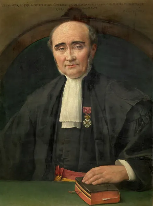 Framed Print : The Lawyer Theophile Smekens, 1886. Creator: Charles Verlat Framed Print : The Lawyer Theophile Smekens, 1886. Creator: Charles Verlat