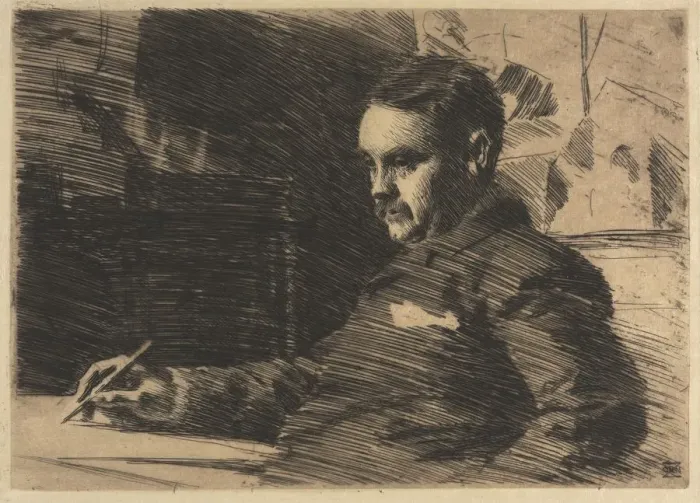 Framed Print : Lawyer Wade, 1890. Creator: Anders Zorn (Swedish, 1860-1920) Framed Print : Lawyer Wade, 1890. Creator: Anders Zorn (Swedish, 1860-1920)