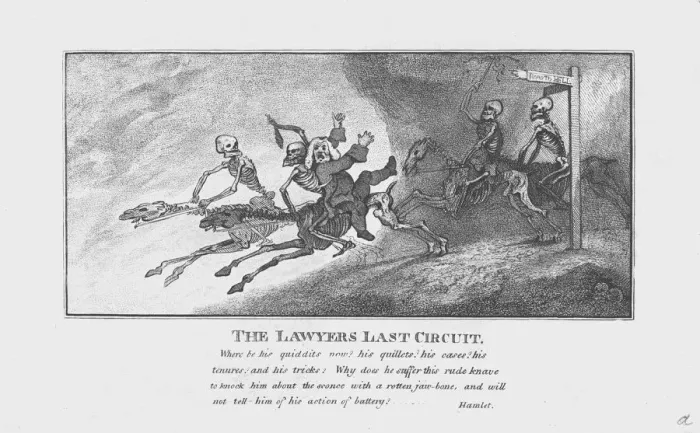 Framed Print : The Lawyers Last Circuit. c1800 Framed Print : The Lawyers Last Circuit. c1800