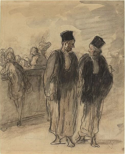 Two Lawyers. Creator: Honore Daumier