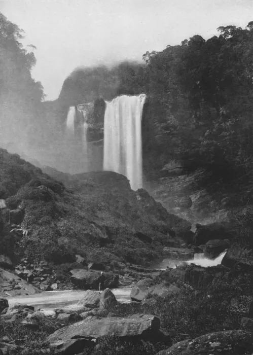 Framed Print : Laxapana Falls, c1890, (1910). Artist: Alfred William Amandus Plate Framed Print : Laxapana Falls, c1890, (1910). Artist: Alfred William Amandus Plate