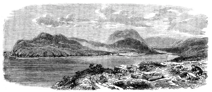 Framed Print : Laying the Atlantic Telegraph Cable - Valentia, the Landing-Place of the Atlantic Cable, 1858. Creator: Unknown Framed Print : Laying the Atlantic Telegraph Cable - Valentia, the Landing-Place of the Atlantic Cable, 1858. Creator: Unknown