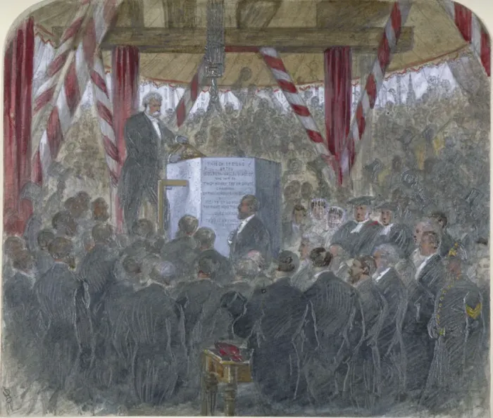 Framed Print : Laying of the chief stone of Holborn Viaduct, City of London, 3 June 1867. Artist: JP Framed Print : Laying of the chief stone of Holborn Viaduct, City of London, 3 June 1867. Artist: JP