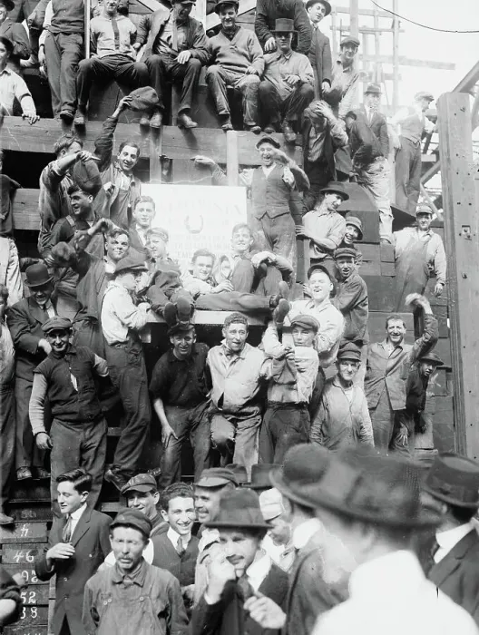 Framed Print : Laying Keel of U.S.S. California, 1915. Creator: Bain News Service