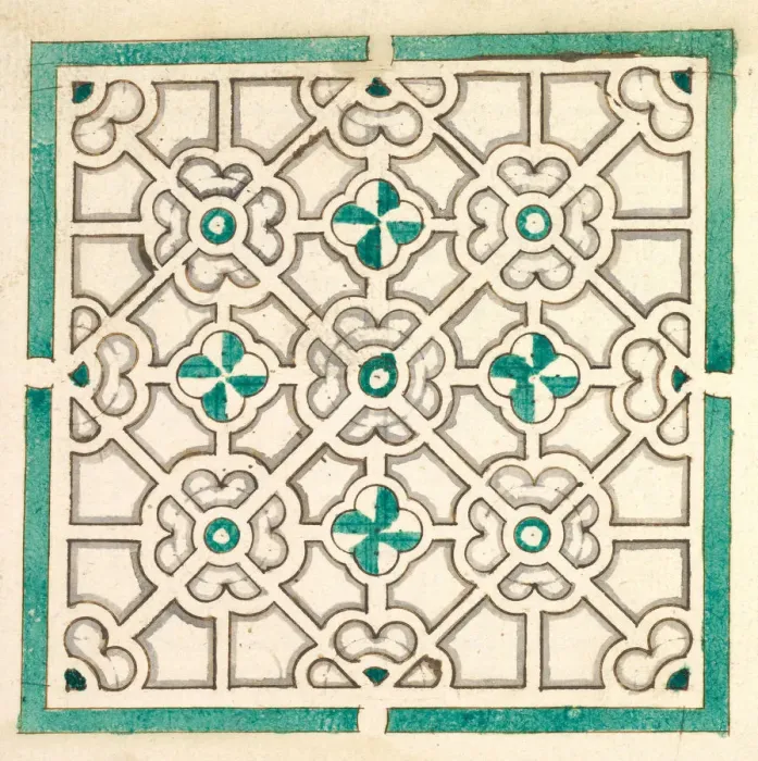 Framed Print : Layout for a Garden with Flower-shaped Floral Beds, 17th century. Creator: Jorg Rurfinger Framed Print : Layout for a Garden with Flower-shaped Floral Beds, 17th century. Creator: Jorg Rurfinger