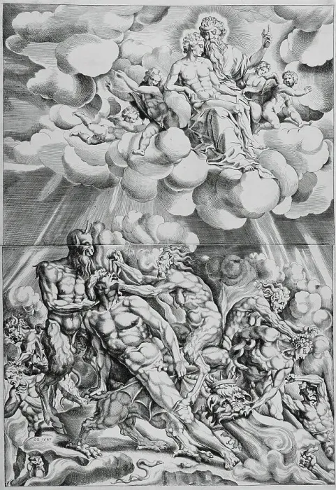 Framed Print : Lazarus in Heaven and the Rich Man in Hell, 1547. Creator: Cornelis Bos Framed Print : Lazarus in Heaven and the Rich Man in Hell, 1547. Creator: Cornelis Bos