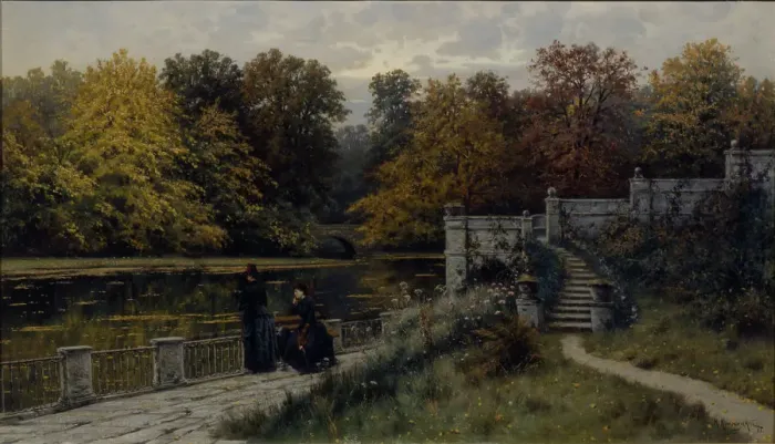 Framed Print : The Lazienki Park, 1886. Artist: Kryzhitsky, Konstantin Yakovlevich (1858-1911) Framed Print : The Lazienki Park, 1886. Artist: Kryzhitsky, Konstantin Yakovlevich (1858-1911)