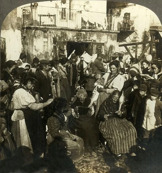 The Lazzaroni, as they live in the streets of Naples, Italy, c1909. Creator: Unknown
