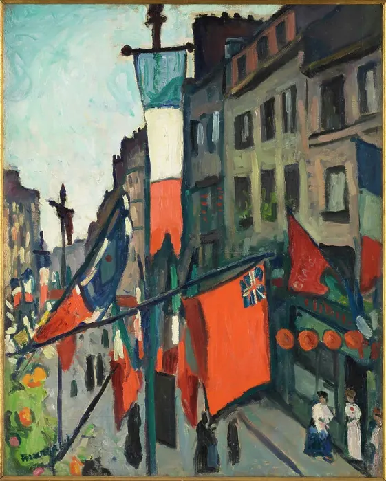 Framed Print : Le 14 Juillet au Havre, 1906. Creator: Marquet, Pierre-Albert (1875-1947) Framed Print : Le 14 Juillet au Havre, 1906. Creator: Marquet, Pierre-Albert (1875-1947)