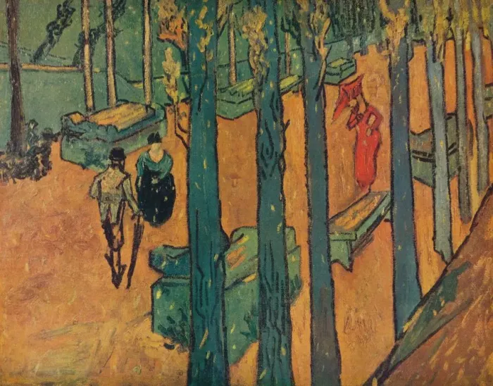 Framed Print : Le Aliscamps, 1888. Artist: Vincent van Gogh Framed Print : Le Aliscamps, 1888. Artist: Vincent van Gogh