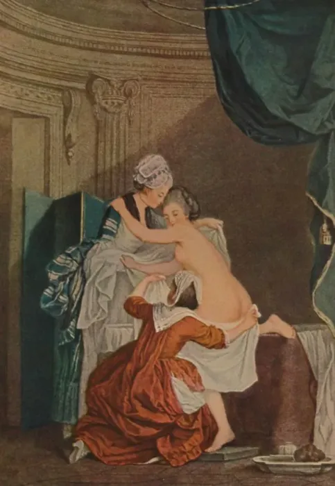 Framed Print : Le Bain, (The Bath), c1770-1810, (1913). Artist: Nicolas-Francois Regnault Framed Print : Le Bain, (The Bath), c1770-1810, (1913). Artist: Nicolas-Francois Regnault