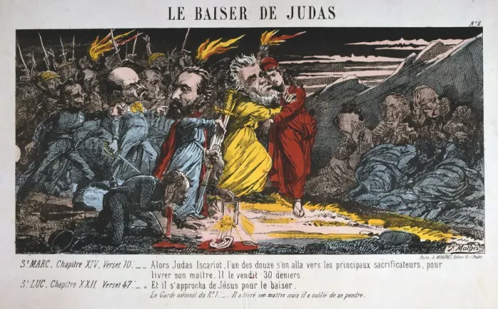 Framed Print : Le Baiser de Judas, Paris Commune, 1871 Framed Print : Le Baiser de Judas, Paris Commune, 1871