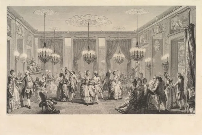 Framed Print : Le Bal Pare, 1774. Creator: Antoine Jean Duclos Framed Print : Le Bal Pare, 1774. Creator: Antoine Jean Duclos
