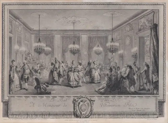 Framed Print : Le Bal Pare, 1774. Creator: Antoine Jean Duclos Framed Print : Le Bal Pare, 1774. Creator: Antoine Jean Duclos