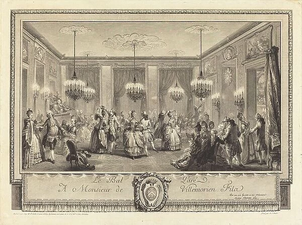 Le bal paré, 1774. Creator: Antoine Jean Duclos