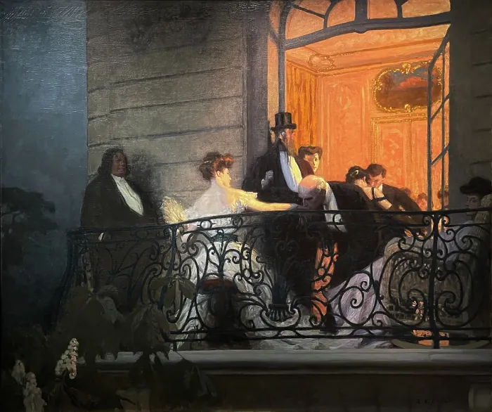 Framed Print : Le Balcon, 1905-1906. Creator: Prinet, Rene Francois Xavier (1861-1946) Framed Print : Le Balcon, 1905-1906. Creator: Prinet, Rene Francois Xavier (1861-1946)