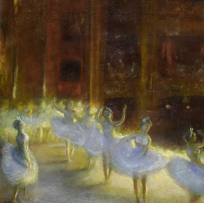 Framed Print : Le Ballet. Creator: La Touche, Gaston, de (1854-1913) Framed Print : Le Ballet. Creator: La Touche, Gaston, de (1854-1913)